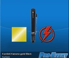 Konfetti Kanone gold 50cm