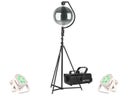 Lichtset C LED Lichtanlage Spiegelkugel Discokugel Lichttechnik Licht Partybeleuchtung Scheinwerfer Nebelmaschine - Galerie - Bild 1