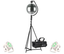 Lichtset C LED Lichtanlage Spiegelkugel Discokugel Lichttechnik Licht Partybeleuchtung Scheinwerfer Nebelmaschine