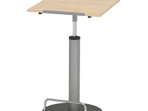 Rednerpult / Stehpult, silber, höhenverstellbar