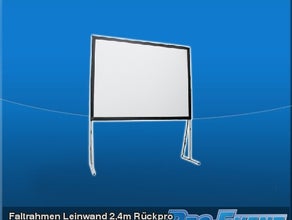 Faltrahmen Leinwand 2,4m Rückpro