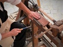 Drechseln Nostalgie Handwerk - Vorführung