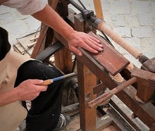 Drechseln Nostalgie Handwerk - Vorführung