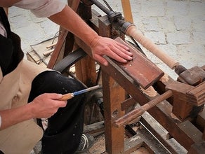 Drechseln Nostalgie Handwerk - Vorführung