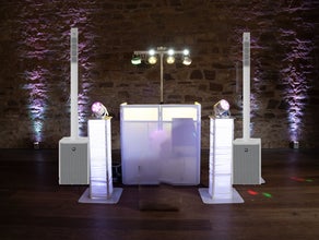 Party-Set Ton und Licht - WHITE Wedding