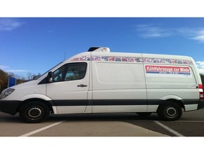 Transporter, Mercedes Benz Sprinter 313 CDI, Hochdach, Langzeitmiete, Kühlfahrzeug, Frischdienst, Tiefkühlfahrzeug,  Kastenwagen lang, 3,5 t, Multitemp, 2 Kammern, Trennwand