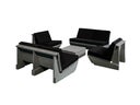 Loungeset Woodlounge Sessel & Sofa 6 Personen, Bauholz, rustikale Optik, naturbelassene Holzmöbel, - Galerie - Bild 1