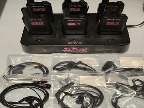 Intercom - Funkgeräte - 6 er Set - inkl. Ladestation und Earset - genehmigungsfrei