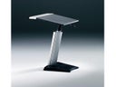 DESIGN Rednerpult ARC 20216-H (höhenverstellbar 100-130cm) silberfarben