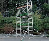 Rollgerüst bis 8,30m Arbeitshöhe = Standhöhe 6,30m