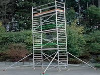 Rollgerüst bis 8,30m Arbeitshöhe = Standhöhe 6,30m