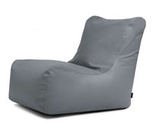 Loungemöbel, Sitzsack für innen/außen – grau, Kunstleder