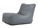 Loungemöbel, Sitzsack für innen/außen – grau, Kunstleder