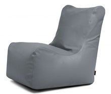 Loungemöbel, Sitzsack für innen/außen – grau, Kunstleder