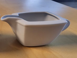Milchgießer 150ml "Quadro" weiß - Tischzubehör