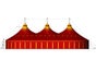 Zirkuszelte 1104m² - 6 Master rot/gelb - Gala - Festival - Firmenfeier - Galerie - Bild 2