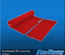 Eventteppich B1 verschiedene Farben (pro qm)