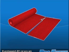 Eventteppich B1 verschiedene Farben (pro qm)