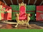 Thron Weihnachtsmannthron - Sessel vom Weihnachtsmann - Weihnachtsdekoration - Galerie - Bild 2