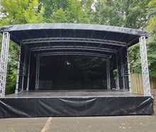 Mobile Bühne / Trailer Bühne / Event Bühne, Rundbogen 8x6m mit oder ohne PA Wings