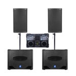 Party XL Tonkomplettset 2800W Musikanlage, optional mit Bluetooth (Aufpreis 10 Euro)