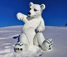 Eisbär - Nordpol Diorama, Winterdekoration, Winter