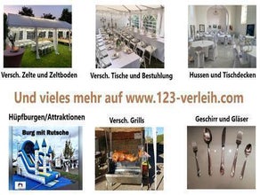 Bierbänke Biertische Bierzeltgarnitur 50/70cm Tische Bänke mieten