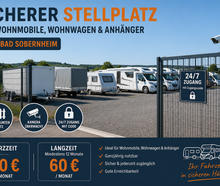 Sicherer Stellplatz für Wohnwagen, Wohnmobile & Anhänger in Bad Sobernheim