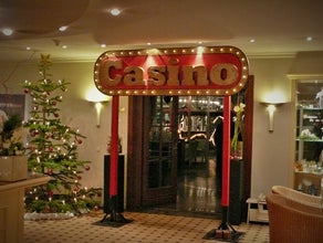 Themendekoration Casino - Eingang