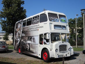 Exklusiver Londonbus - mit seitlicher Bühne, Londonbus, Roadshow, Event, Messestand, Promotionbus, promotional bus, Truck,
