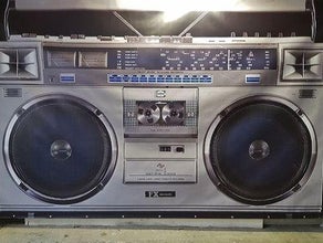 Bühnenbild Kasettenrecorder - 80er Jahre Dekoration