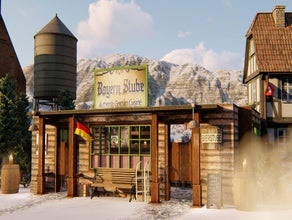 Apre Ski Bar, Longe, Kulisse, Dekoration,