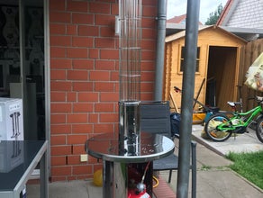 Terrassenheizer/Flammensäule
