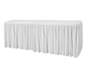 Skirting Plissé 410 cm weiß