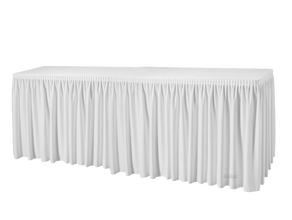 Skirting Plissé 410 cm weiß