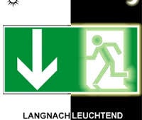 Notausgangsbeschilderung / Notausgangsschild / Notausgang / Fluchtweg / Beschilderung