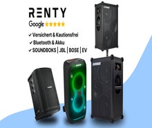 Musikbox mieten (ab € 19,90): SOUNDBOKS, JBL, HK Audio uvm. ✓ Bluetooth ✓ Akku ✓ Kautionsfrei ✓ Versichert ✓ 28 Standorte