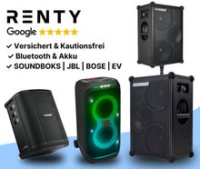 Musikbox mieten (ab € 19,90): SOUNDBOKS, JBL, HK Audio uvm. ✓ Bluetooth ✓ Akku ✓ Kautionsfrei ✓ Versichert ✓ 28 Standorte