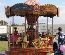 Miniatur Dampfkarussell 1886