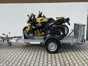 Motorrad-Transportanhänger / Profi Doppel Motorradanhänger 1.300KG