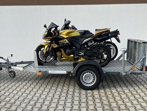 Motorrad-Transportanhänger / Profi Doppel Motorradanhänger 1.300KG