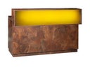 Rosttheke mit Blatt und LED Aufsatz