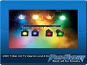 DMX T-Bar mit TV Zapfen und 4 Scheinwerfern (Par 56)