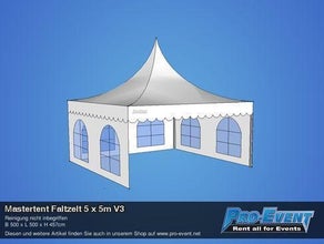 Mastertent Faltzelt 5 x 5m V3