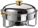 Chafing Dishes rund gold
