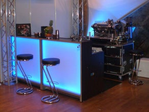 Bartheke, Bar, Cocktailbar, Theke 120cm x 80cm LED