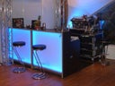 Bartheke, Bar, Cocktailbar, Theke 120cm x 80cm LED