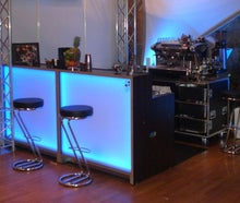 Bartheke, Bar, Cocktailbar, Theke 120cm x 80cm LED