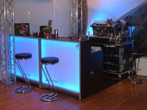 Bartheke, Bar, Cocktailbar, Theke 120cm x 80cm LED