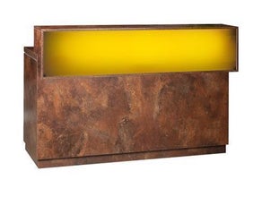 Rosttheke mit Edelstahlblatt und LED Aufsatz